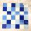 4mm and 8mm thickness Crystal glass mosaic for swimming pool mixes color from FOSHAN