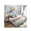 Italian Classic Solid Wood King Size Bedroom Furniture Double Bed For Home
