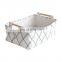 best selling large promotional cloth sundries collapsible fabric storage basket with wooden handle