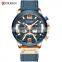 Wholesale Chronograph Sport Stainless Steel Watches Luxury Waterproof Men Wrist Curren Digital Watch Factory