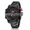 OHSEN AD1608 Men Luxury LED Digital Quartz Watch Time Display Military Stainless Steel Male Wristwatch