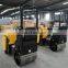 Low price 1ton Gasoline Ride on double drum roller