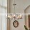 Hot Sale 2022 Ceiling Hanging Lamp Modern Simplicity Chrome Iron Round Glass Ball Chandeliers Restaurant Pendant Light