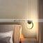 Nordic post-modern style bedroom dining room chandelier iron round bar clothing store led creative chandelier