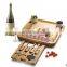Hot sale Home Kitchen Tableware Ceramic Bowl Bamboo Cheese Board And Cutlery Set Safe Kitchen Chopping Blocks