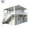 Gray flat pack container dormitory one stop service building for sale
