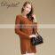 100% Cashmere Women's Heavy Thick Sweater Long Casual Winter Crew Neck Solid Pattern Computer Knitted OEM Service Available
