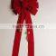 Velvet Butterfly Ribbon Bow With 4 Wings and Tail Decorative Tie Bows