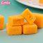 HALAL jam filled cube mango flavor gummy soft candy mango candy