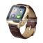 Built in 5MP camera and leather band Android Watch Phone