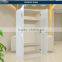 Bedroom Furniture Set Double Door Metal Wardrobe 2 Shelves KD White American Flexible Wardrobe