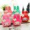 Rabbit shaped silicone coin sorter purse, coin purse
