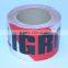 Danger tape Red with black words PELIGRO on the PE film SGS and TUV Certification danger tape