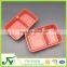 PP red disposable plastic fast food packaging container