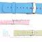 Cheap Colorful PU Leather Watch Band Wrist Strap Bracelet Without Metal Buckle For 38MM Apple Watch MT-3588