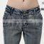 New Wholesale Washed fashion knitted tall women's fancy denim jeans ladies sex jeans women's fashion butt lifting skinny jeans