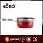 Colourful stainless steel cooking Pots with glass lid