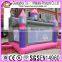 Pink Princess Design Inflatable Jumping Trampoline For Kids