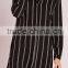 katrina kaif open sexy photo collarless stripe shirt dress black/white