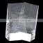custom size opp self adhesive clear plastic bag with square bottom