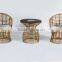 Used wicker furniture Chinese tea table set