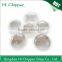 Iridescent reflective clear flat back glass beads for fire pit