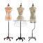 wholesale quality adjustable fabric half body mannequin torso