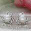 Sterling Silver Natural Pearl Stud Earring