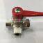 3-way brass ball valve
