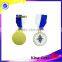 Soft enamel gold SANTA FAZ medallion with epoxy custom exquisite metal medal with ribbon