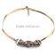 2015 Fall Winter Pave Rhinestone Chain Link Collar Necklace, Designer Pave Link Necklace