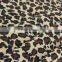 cotton twill fabric black coffee Leopard pattern polyester milk fiber Spandex Fabric