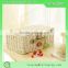 Oval shaped and brown color convenient wicker bicycle basket for travel
