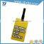fashion custom gift airplane soft pvc luggage tags