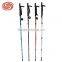 Retail aluminum four shock absorbers T handle with light curved handle cane walking stick walking sticks rubber handle cane
