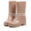fashionable ladies plastic rain boots new arrival item MD-007
