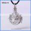 Musical Sound Jingle Bell Bead Round Copper Hollow Chime Magic Box Harmony Pregnancy Necklace Pendant BAC-M011