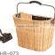 wholesale bicycle accessory wicker bicycle bike baskets with handle