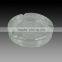 Wholesale k9 crystal optical glass 6cm diameter engraved factory large pocket ashtray