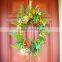 2016 New Arrival Decorative Artificial Flower Wreath Flower Garland for wall hangging