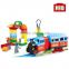 children plastic bo train toy connecting big block
