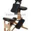 Folding wood massage chair of massager