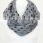 New Trendy Women's Hole Design Knit Infinity Scarf Wholesale
