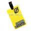 2016 promotional custom made pvc luggage tag for travel rubber luggage tag,