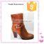 High Heel Superior Quality China Wholesale Pretty Design 2015 fashion ladies winter boots