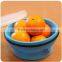 100% Food grade durable folding lunch box silicone small fruit box