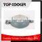 Forged aluminum chinese marble coating wok pan with lid