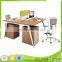 2016 Hot Sell Modern Wooden Office Furniture For 2 Person With Drawer ZS-B1514