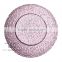 SAMYO handworked 13" pink hot sale round charger plates wedding