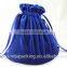 8x8 Inch Large Velvet Bags Royal Blue Drawstring Pouches                        
                                                Quality Choice